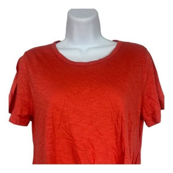 Socialite Womens Size XS Bright Red Cotton/Modal Short Sleeve Top - Picture 2 of 6